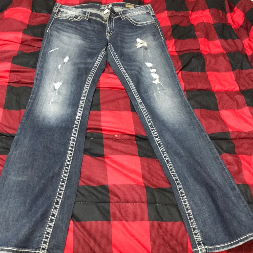 Silver jeans